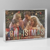 Christmas 6x4 Glitter Shaker Photo Frame
