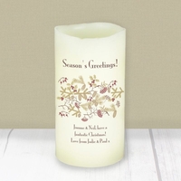 Christmas Floral LED Candle