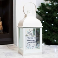Christmas Frost White Lantern