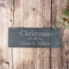Christmas Hanging Slate Plaque