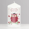 Christmas Owl Candle