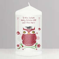 Christmas Owl Candle