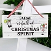 Christmas Spirit Wooden Sign