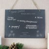 Christmas Wish List Hanging Slate Sign