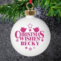 Christmas Wishes Bauble