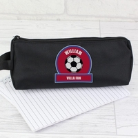 Claret and Blue Football Fan Pencil Case