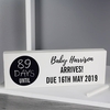 Classic Chalk Countdown Wooden Block Sign