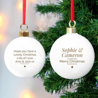 Classic Gold Star Christmas Bauble