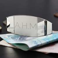 Classic Initial Money Clip