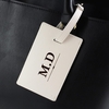 Classic Initials Cream Luggage Tag