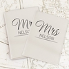 Classic Mr & Mrs Cream Passport Holders