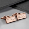 Classic Rose Gold Plated Cufflinks