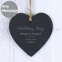 Classic Slate Heart Decoration