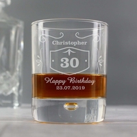 Classic Whisky Style Tumbler Bubble Glass