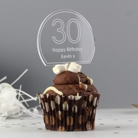 Contemporary Age Cake Topper