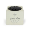 Cross Memorial Vase