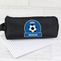 Dark Blue Football Fan Pencil Case
