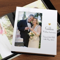Decorative Golden Anniversary Photo Frame Album 4x6