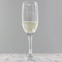 Decorative Wedding Mother of the Groom Glass Flute