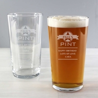 Diamond Pint Glass