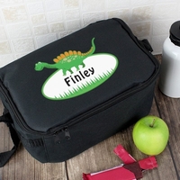 Dinosaur Black Lunch Bag
