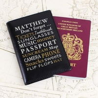 Dont Forget... Black Passport Holder