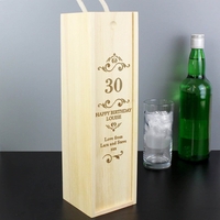 Elegant Number Bottle Presentation Box