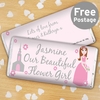 Fabulous Flower Girl Milk Chocolate Bar