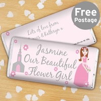 Fabulous Flower Girl Milk Chocolate Bar