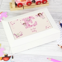 Fairy Letter White Jewellery Box