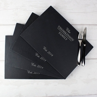 Family Slate Rectangle Placemat 4 Pack