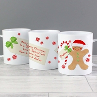 Felt Stitch Gingerbread Man Plastic Mug