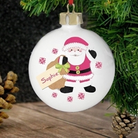 Felt Stitch Santa Bauble