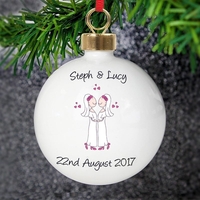 Female Same-Sex Wedding Partnership Bauble