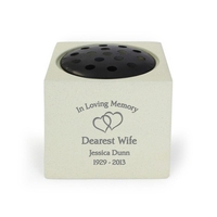 Floating Hearts Memorial Vase