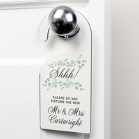 Floral and Eucalyptus Wedding Door Hanger