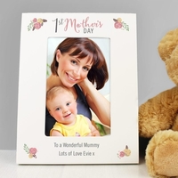 Floral Bouquet 1st Mothers Day 4x6 Photo Frame
