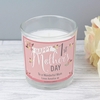 Floral Bouquet 1st Mothers Day Scented Jar Candle