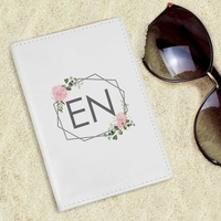 Floral Cream Passport Holder