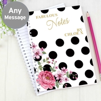 Floral Dot A5 Notebook