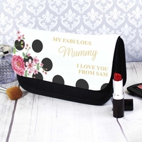 Floral Dot Make Up Bag