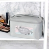 Floral Grey Make Up Wash Bag