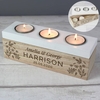 Floral Triple Tea Light Box