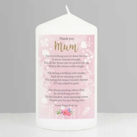 Floral Watercolour Candle