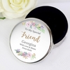 Floral Watercolour Round Trinket Box