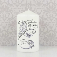 Flower Pattern Candle