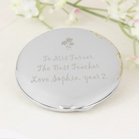 Flower Teachers Round Compact Mirror