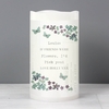 Forget Me Not LED Candle