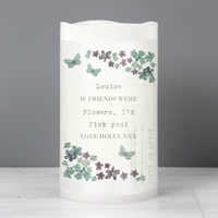 Forget Me Not LED Candle