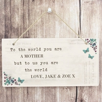 Forget me not Wooden Sign